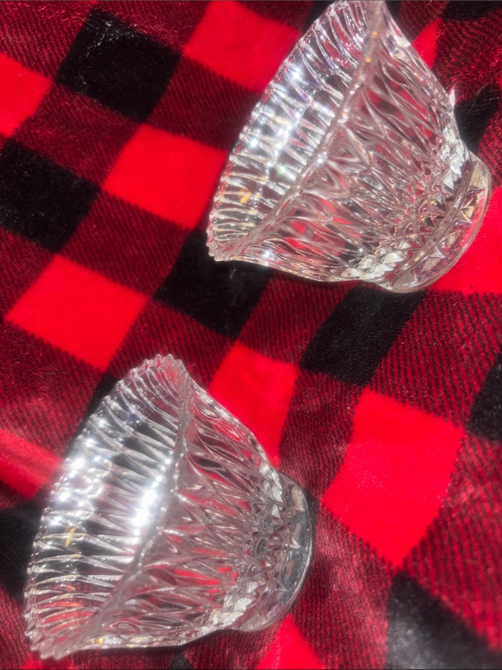 Vintage Libbey Glass Company set of sugar bowls